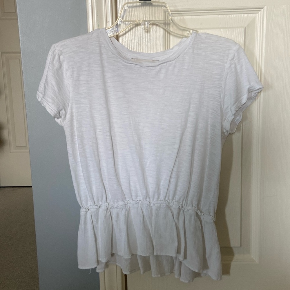 Loft white short sleeve